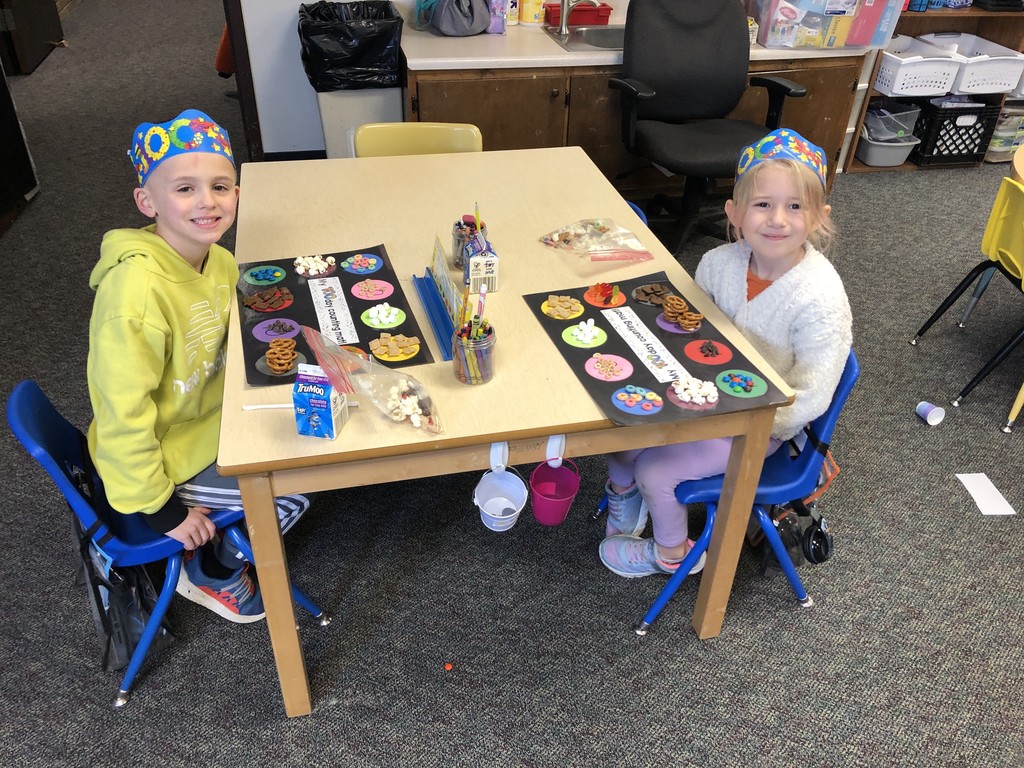 Mrs. McBride’s kindergarten class is 100 days smarter! We celebrated with 100 snacks, writing 100 words, and we counted to 100 a lot of different ways. Happy 100 days of school! 
