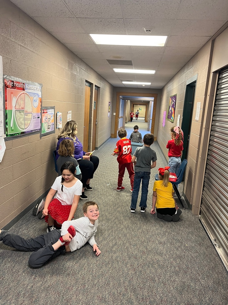 2nd grade enjoyed a Super Bowl Party this afternoon with math games, football toss, snacks and more!