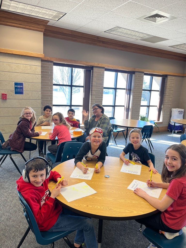 2nd grade enjoyed a Super Bowl Party this afternoon with math games, football toss, snacks and more!