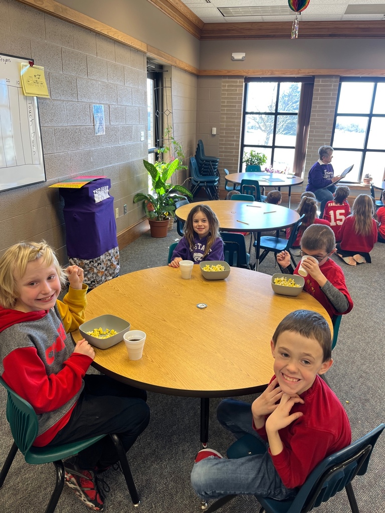 2nd grade enjoyed a Super Bowl Party this afternoon with math games, football toss, snacks and more!