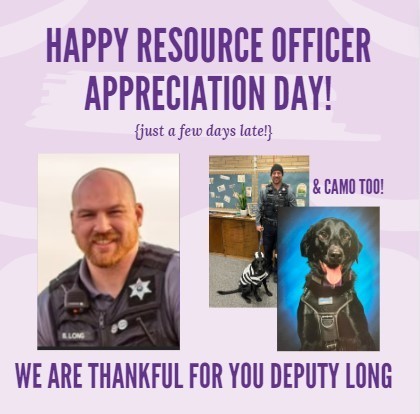 School Resource Officer Appreciation Day!