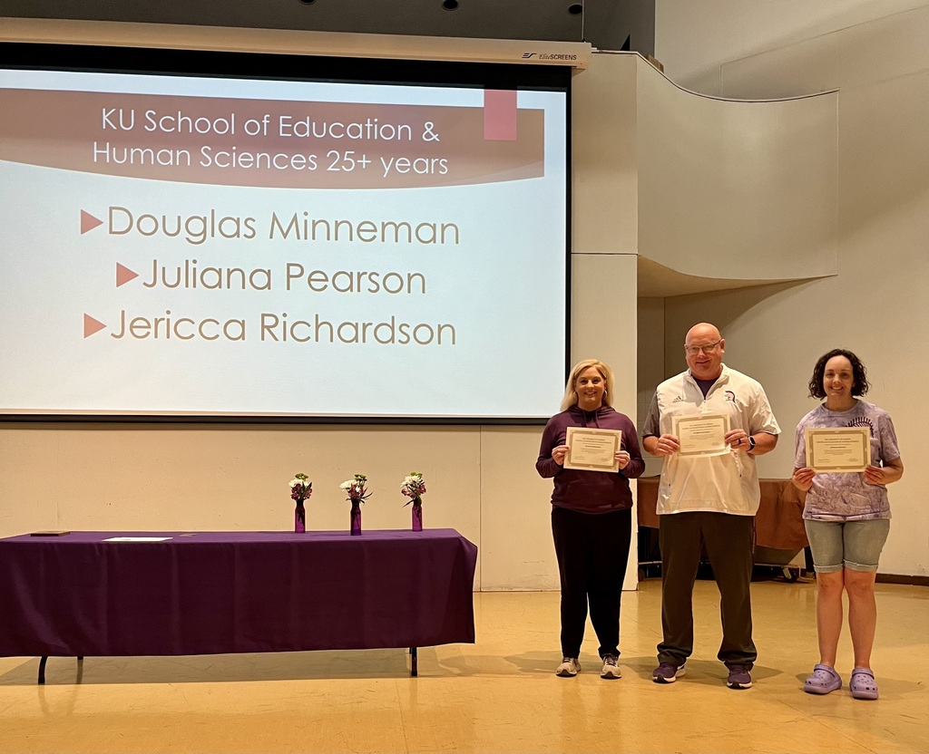 KU 25 Years of Teaching award