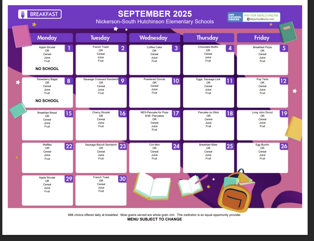 September Menu