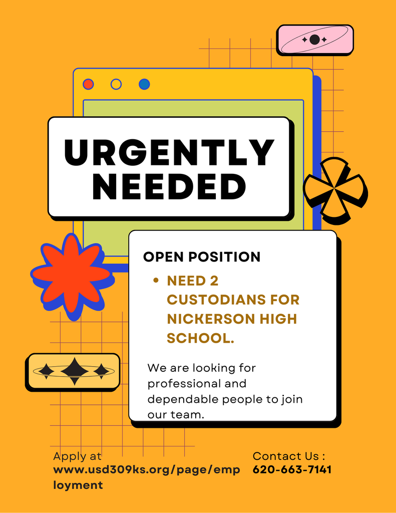 Pink and Yellow Modern Cute Neo Brutalism Job Post Flyer