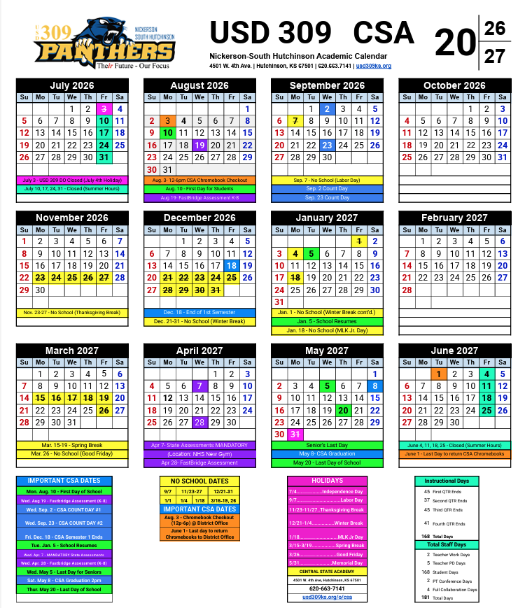 CSA Calendar