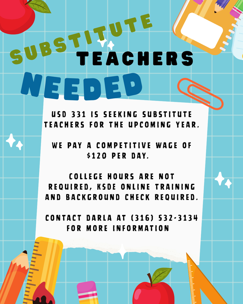 Substitutes needed (1)