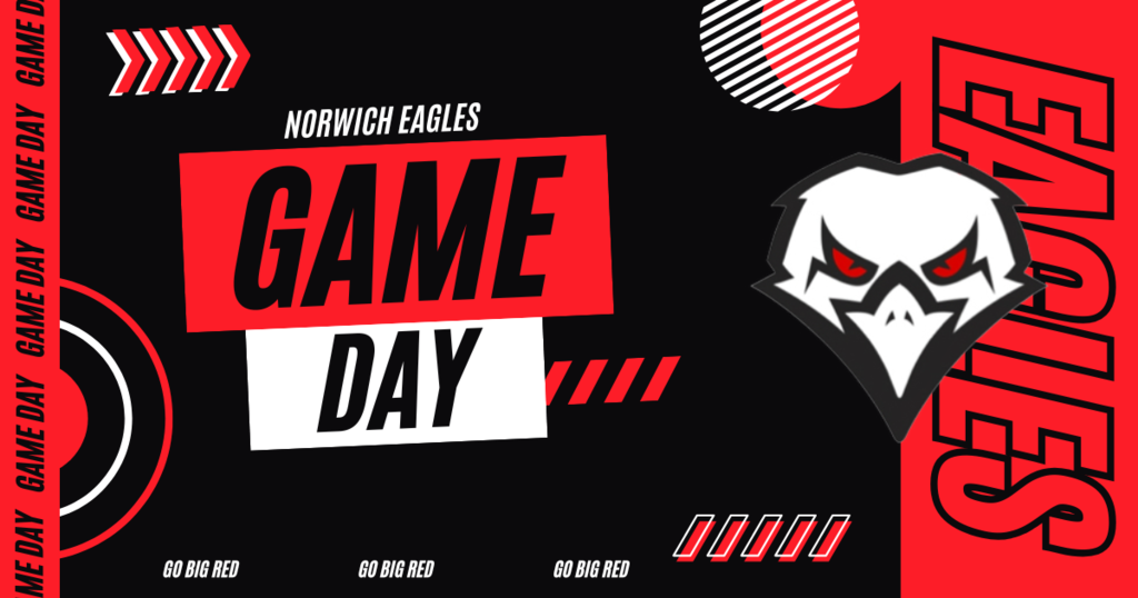 Black and Red Modern Game Day Facebook Post