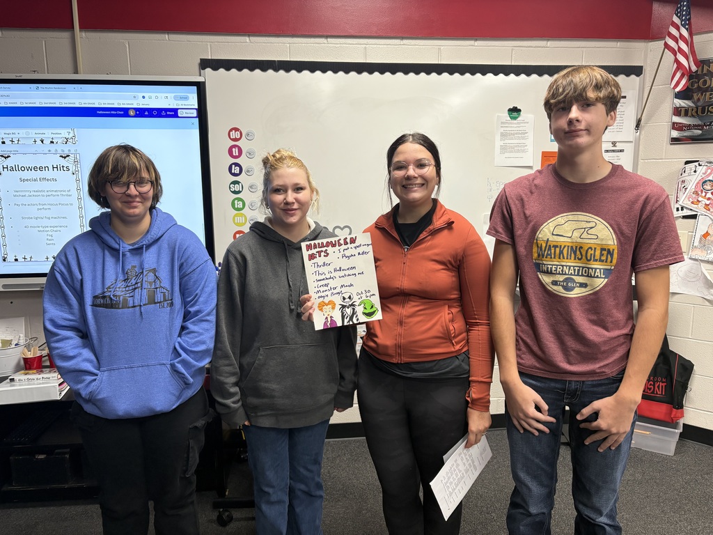 This group did a Halloween Hits theme.