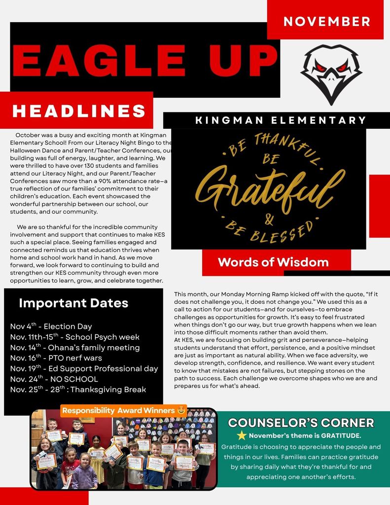 November 2025 Eagle Up newsletter