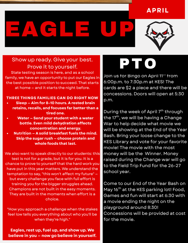 April EAGLE UP! Newsletter 2026 page 2