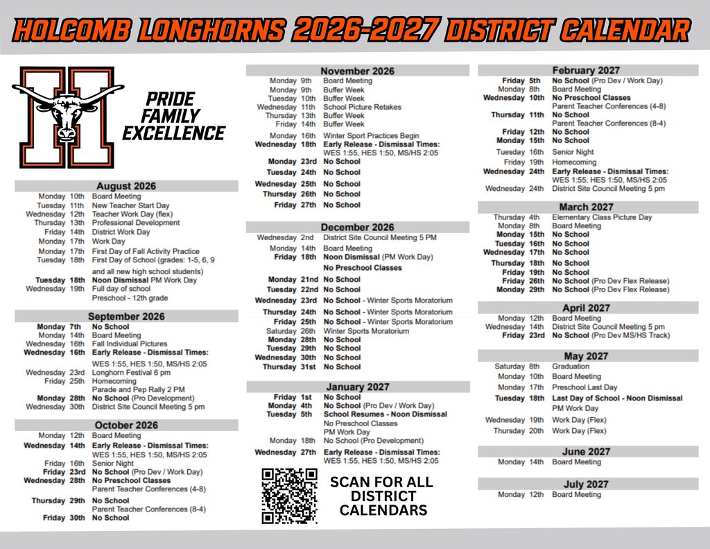Landscape Calendar
