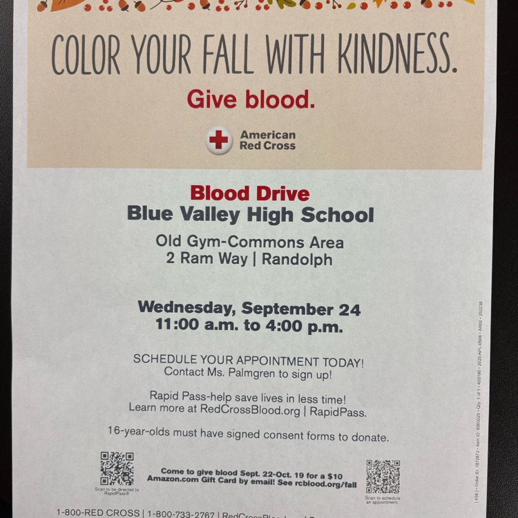 blood drive flyer