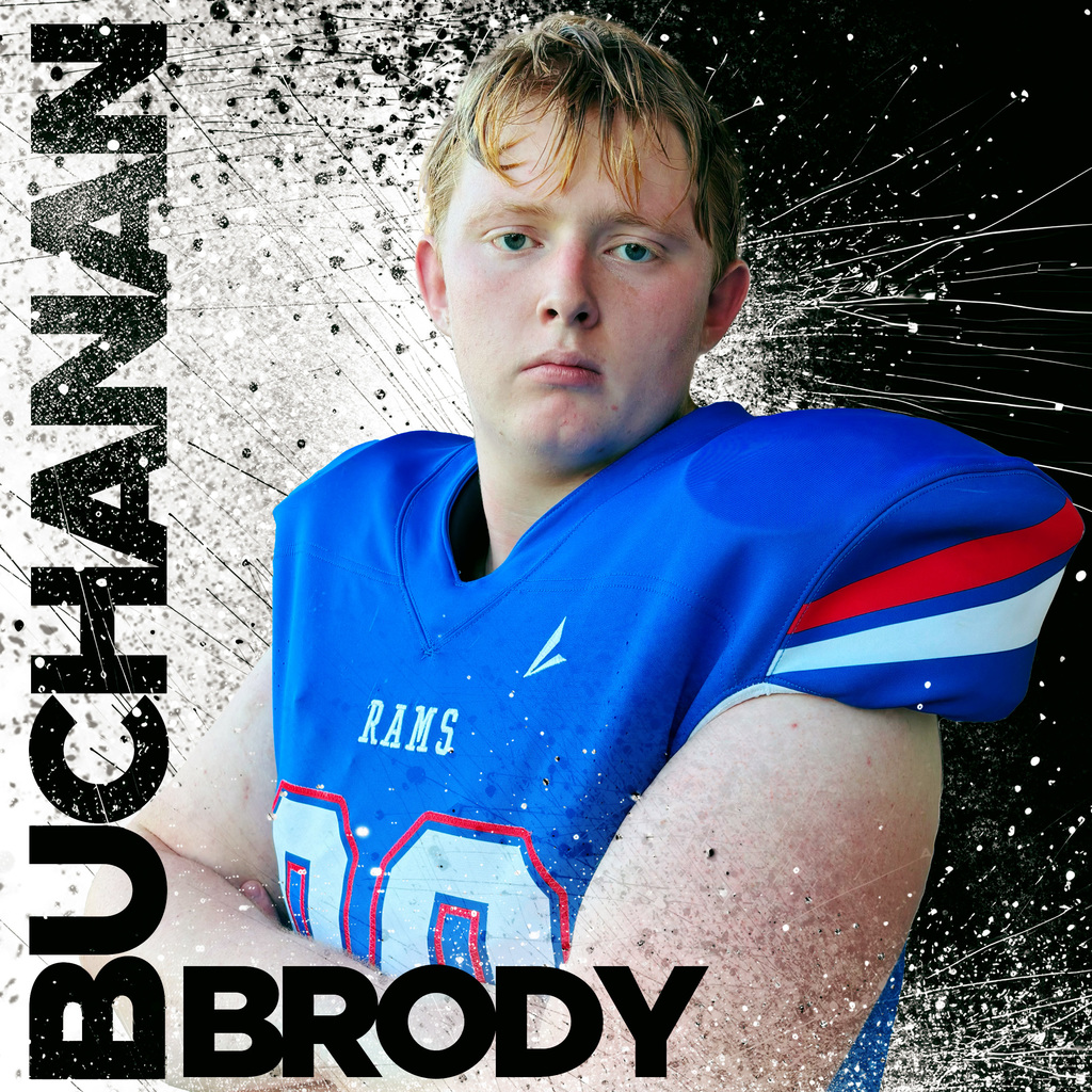 Football graphic of Brody Buchanan
