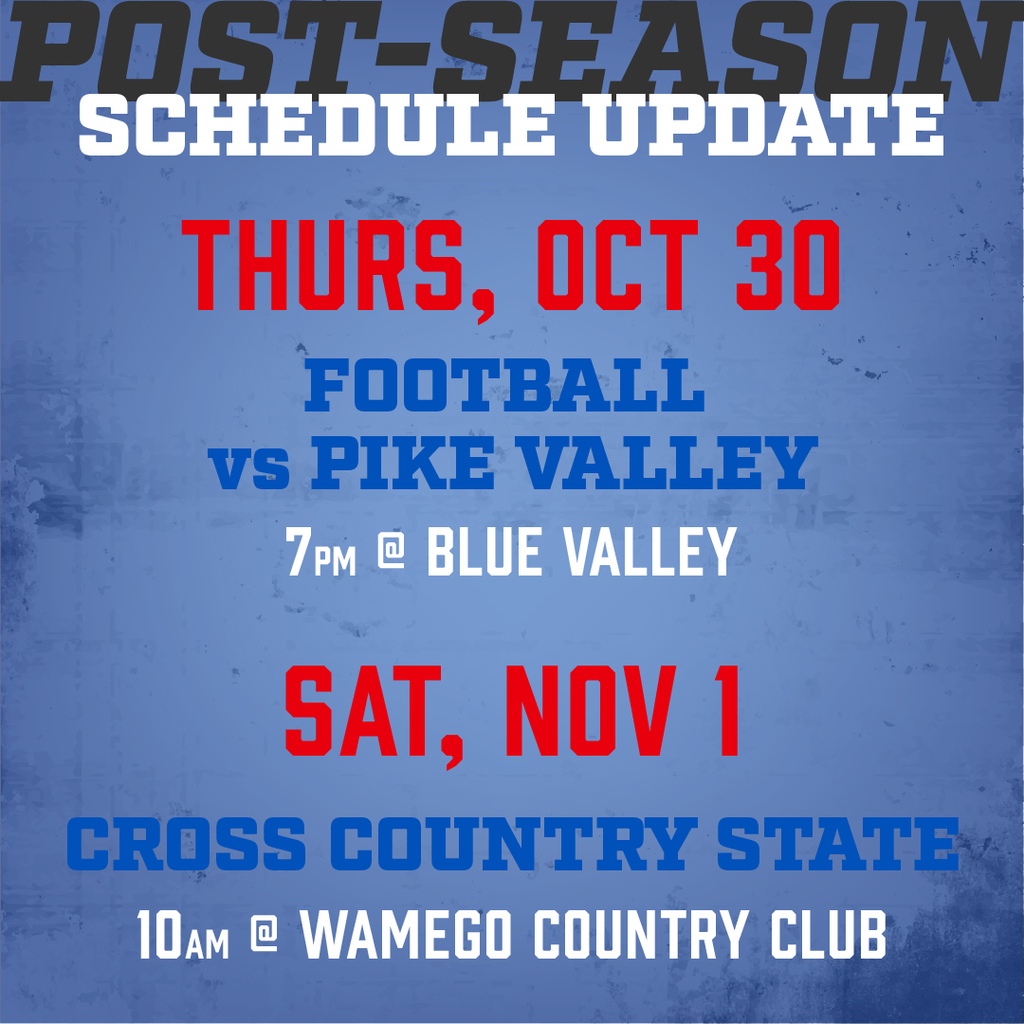 Post-Season Schedule Update graphic