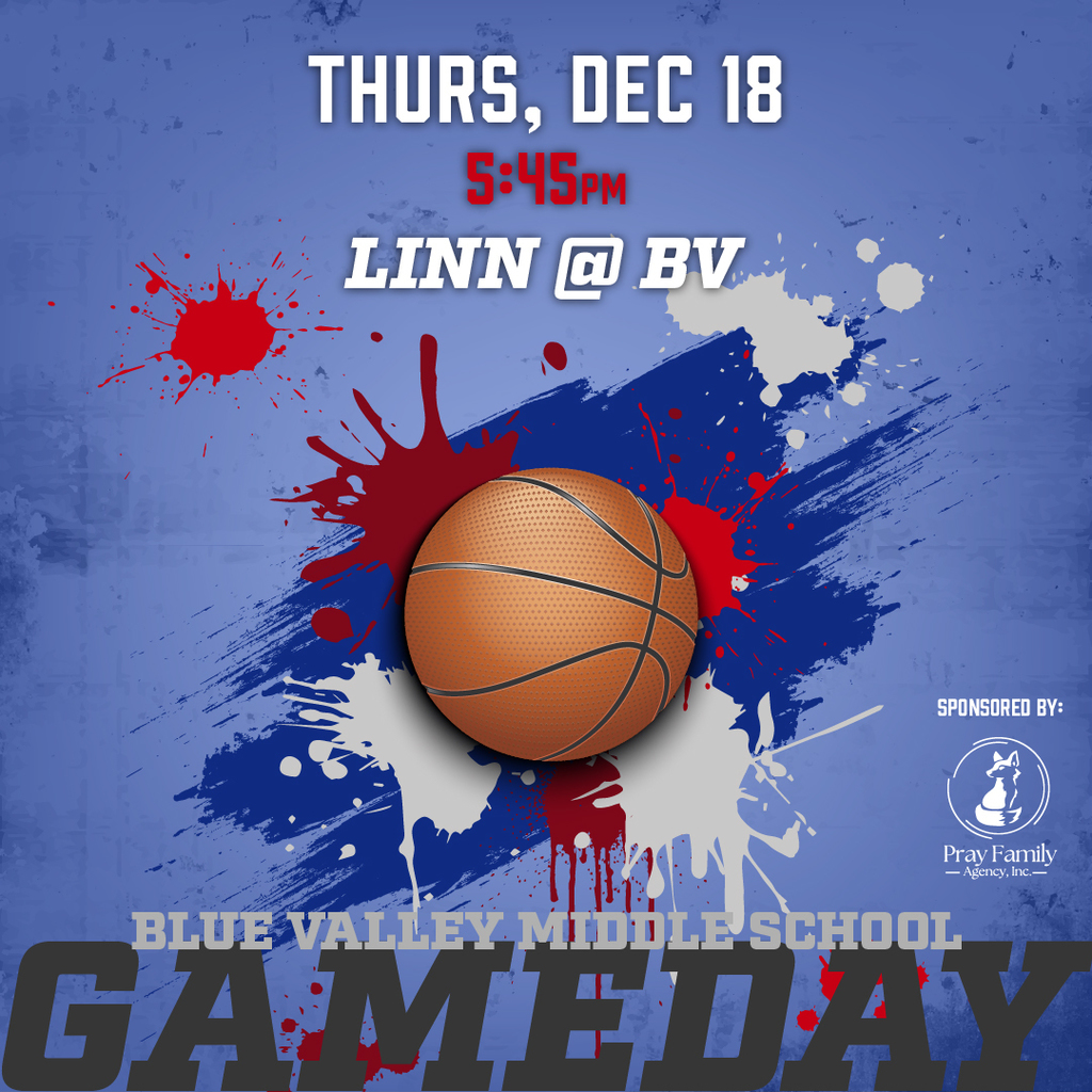Basketball graphic: Thursday, December 18, 5:45pm at Blue Valley