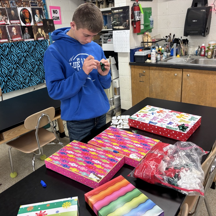 We developed some wrapping skills in the process.