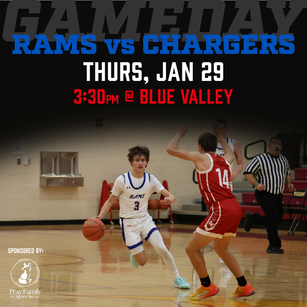 Basketball graphic: Thursday, January 29, 3:30pm at Blue Valley