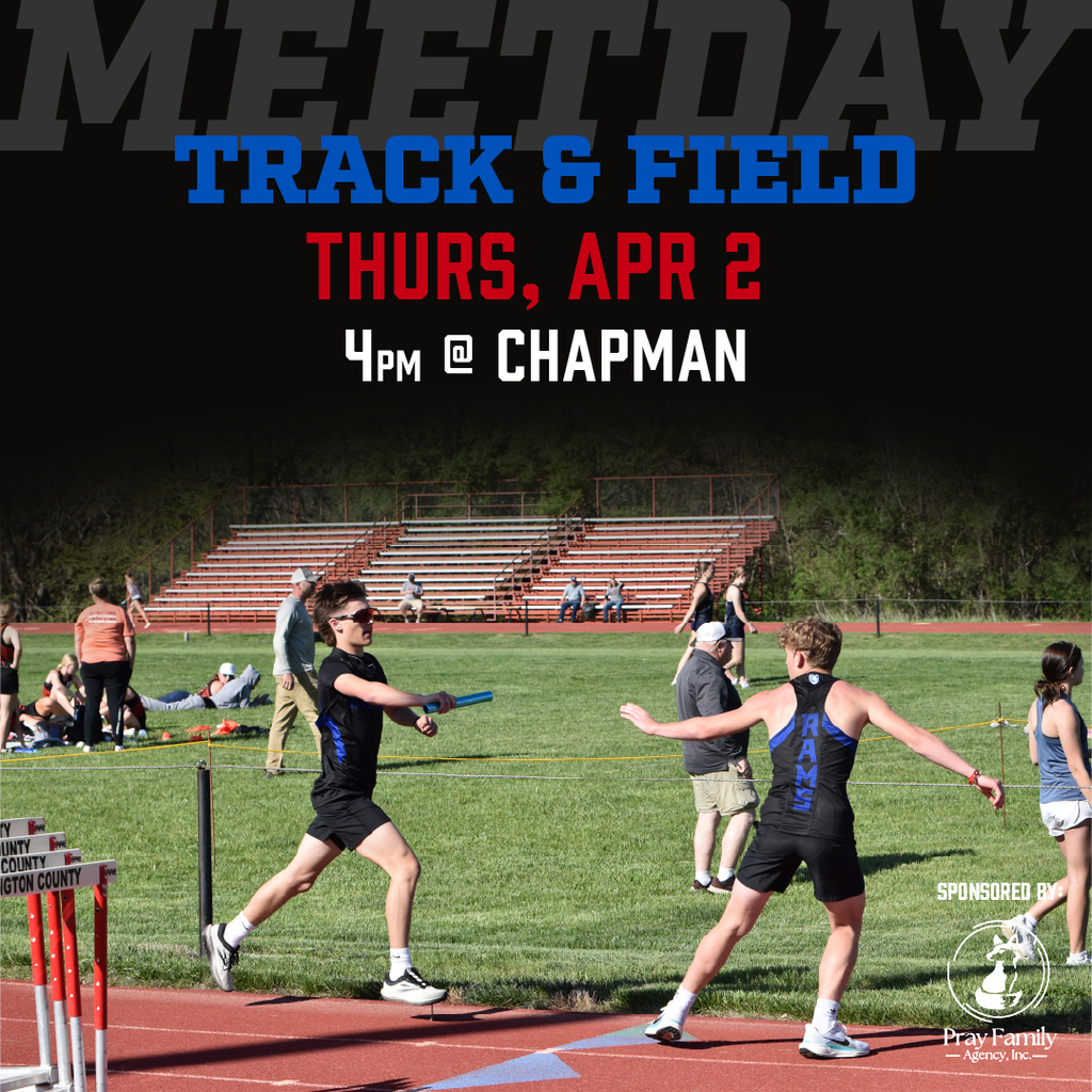 Track graphic: Thursday, April 2, 4pm at Chapman