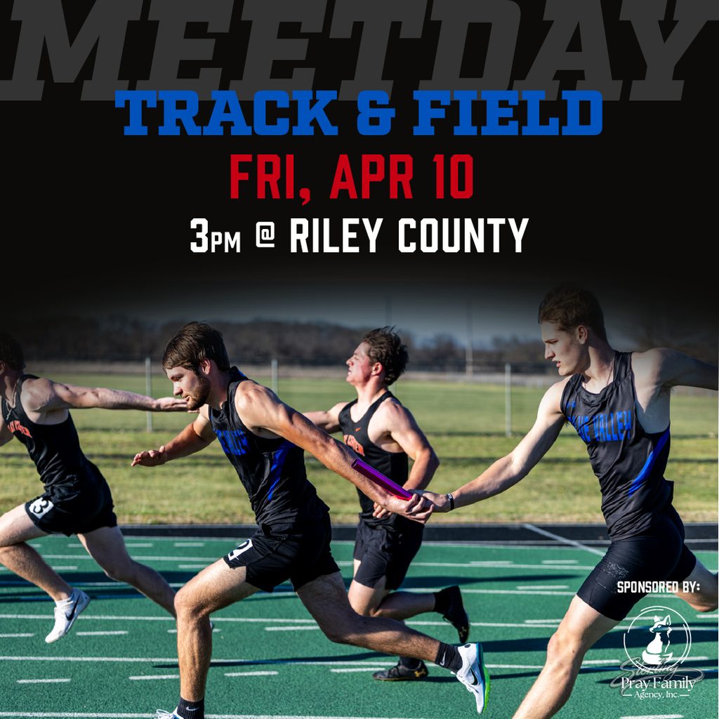 Track graphic: Friday, April 10, 3pm at Riley County