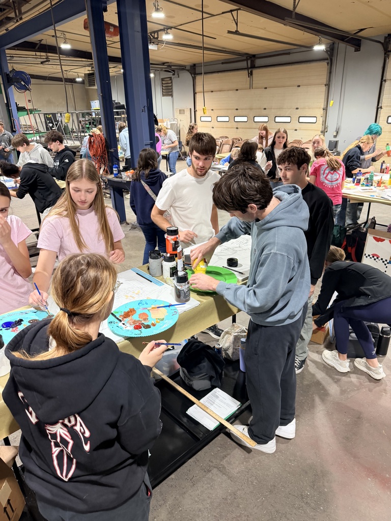 Students had only 2 hours to complete their ceiling tiles