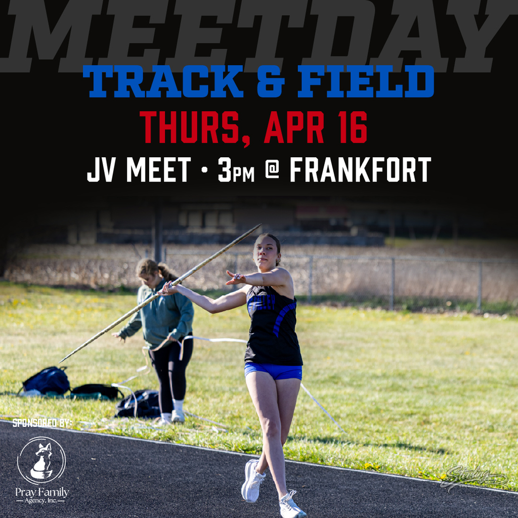 Track graphic: Thursday, April 16, 3pm at Frankfort