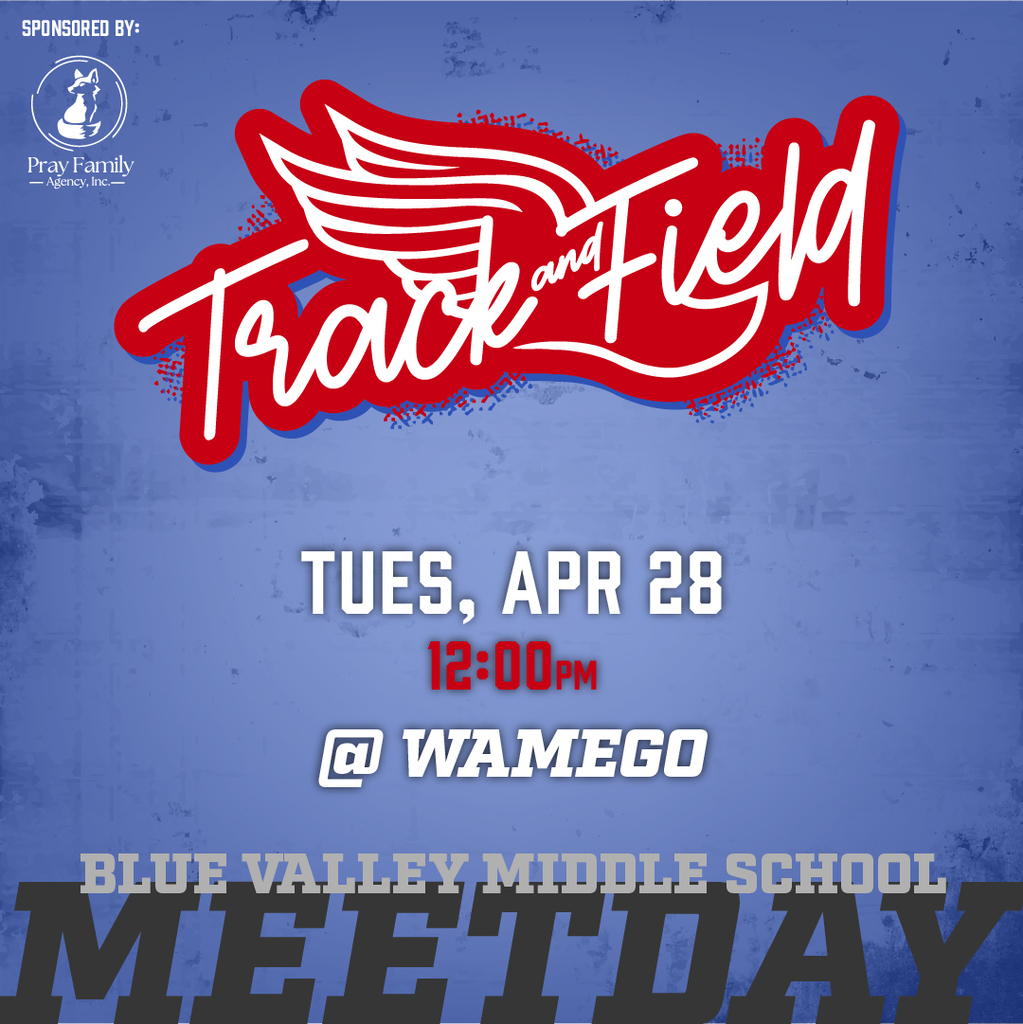 Track graphic: Tuesday, April 28, 12pm at Wamego