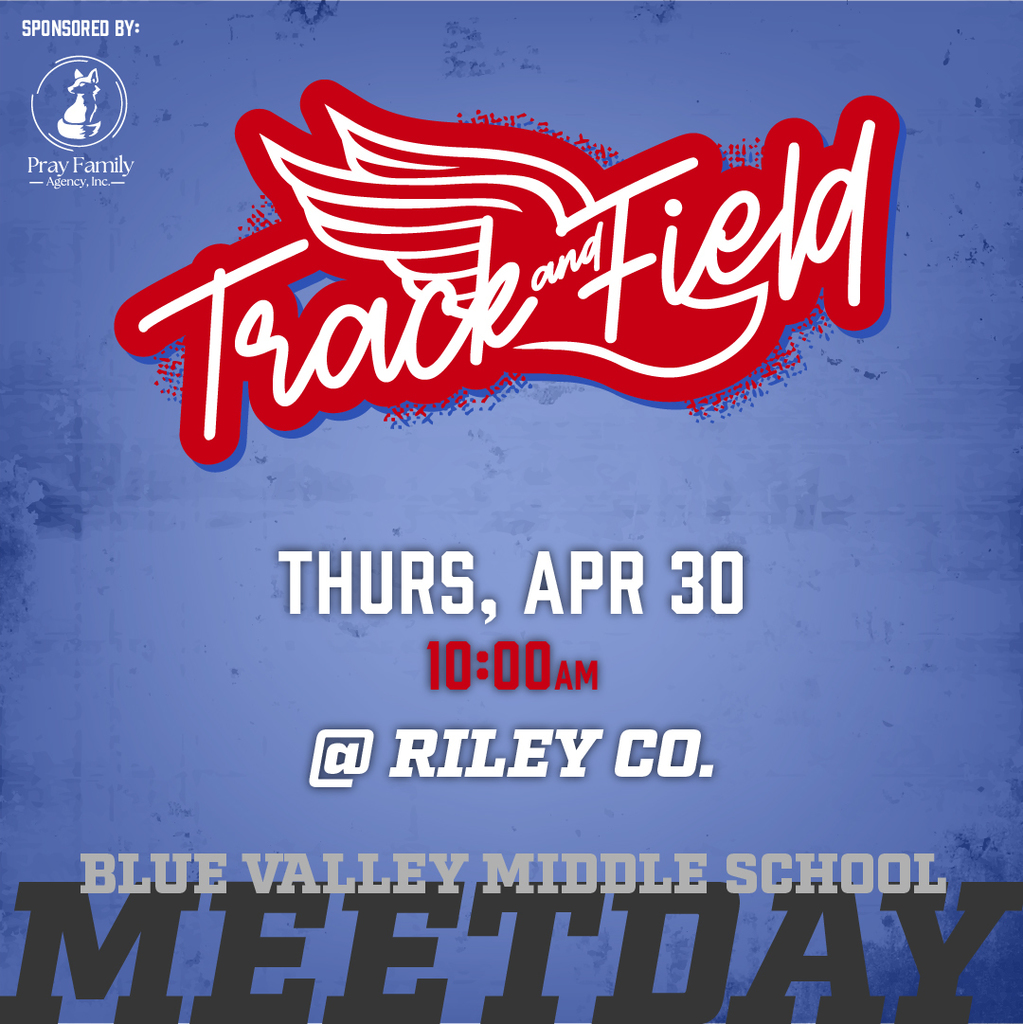 Track graphic: Thursday, April 30, 10am at Riley County