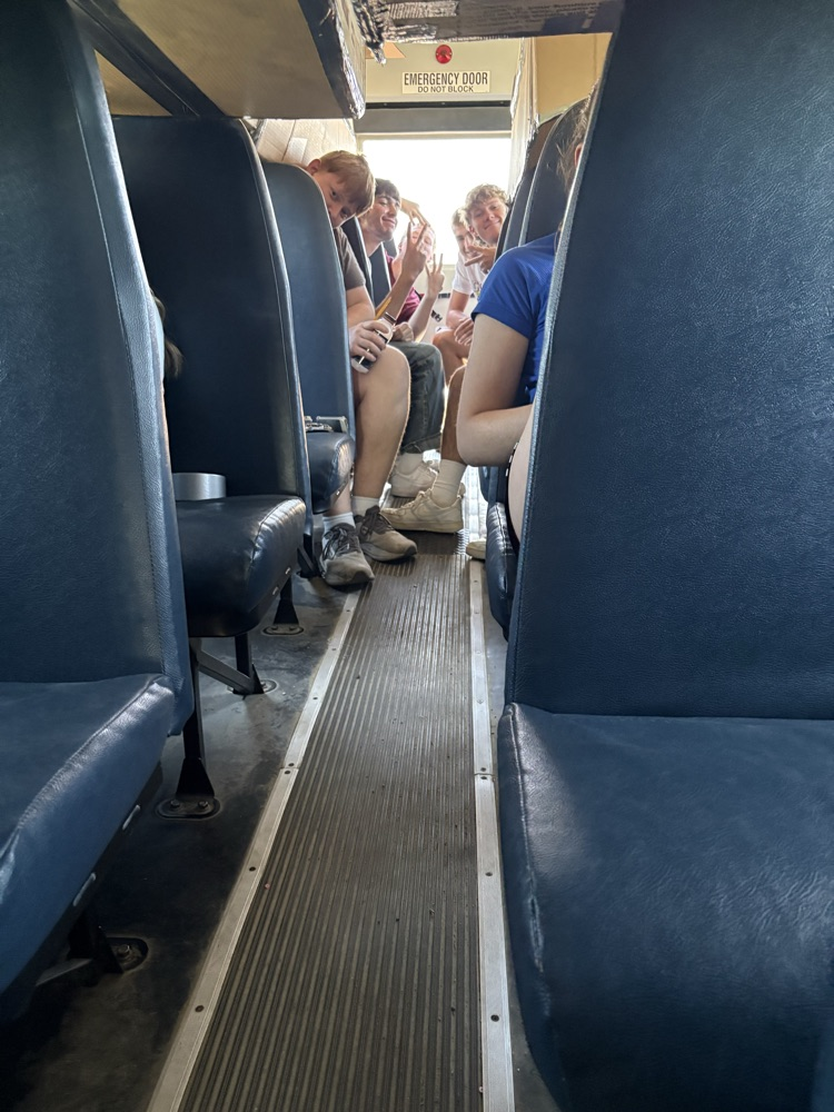 on the bus!  