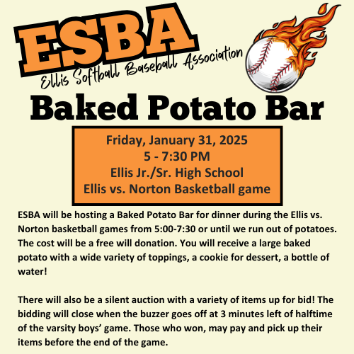 ESBA Baked Potato Bar 1/31/25