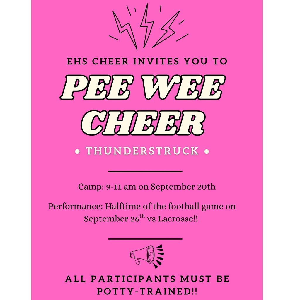 Pee Wee Cheer Camp 9/20/25