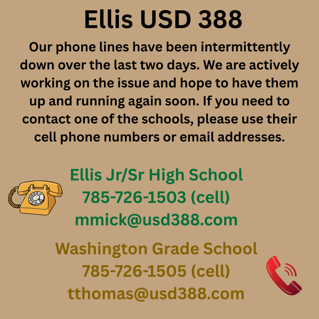 Phone lines are down.