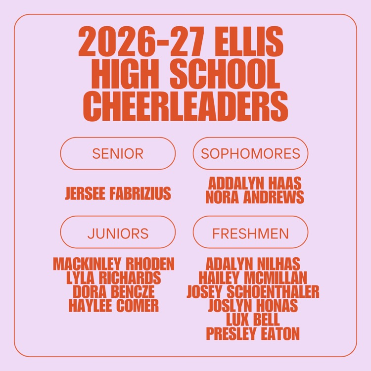 2026-27 Ellis High School Cheerleaders
