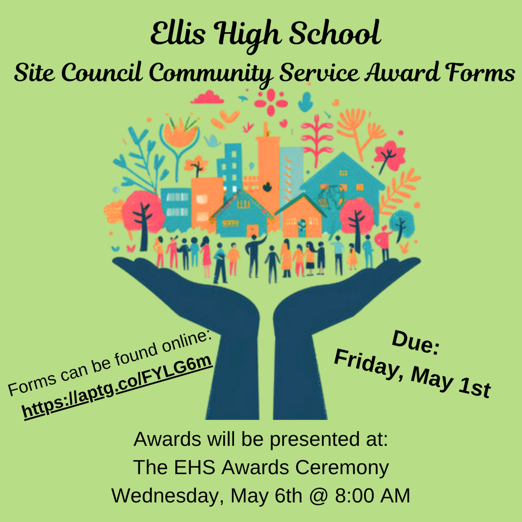 EHS Site Council Community Service Award Reminder