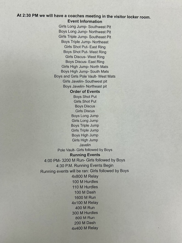 Osborne HS Track Meet