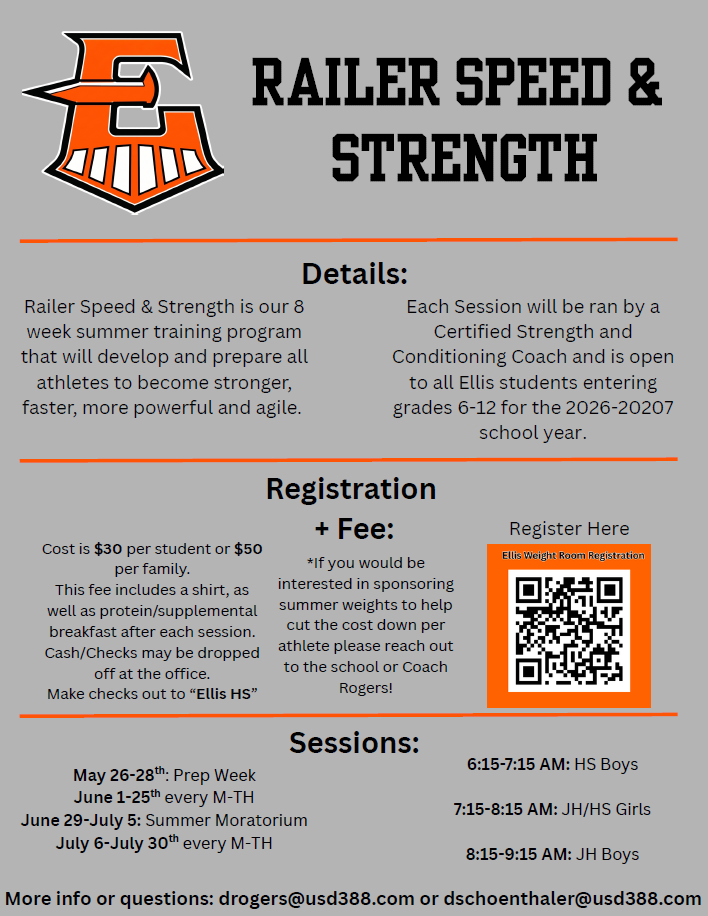 Summer Wts Schedule