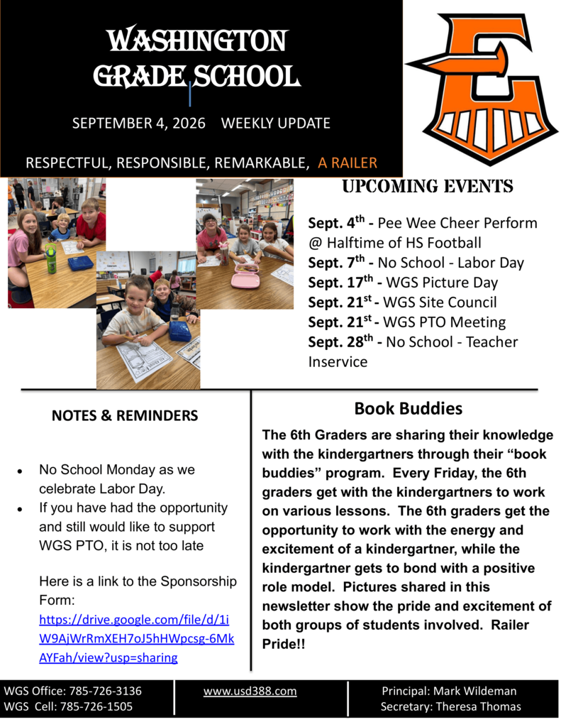 WGS Newsletter - Sept.4th