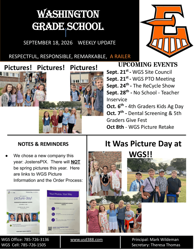 WGS Newsletter - Sept. 18th
