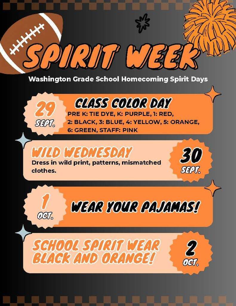 2026 HOCO WGS Spirit Days