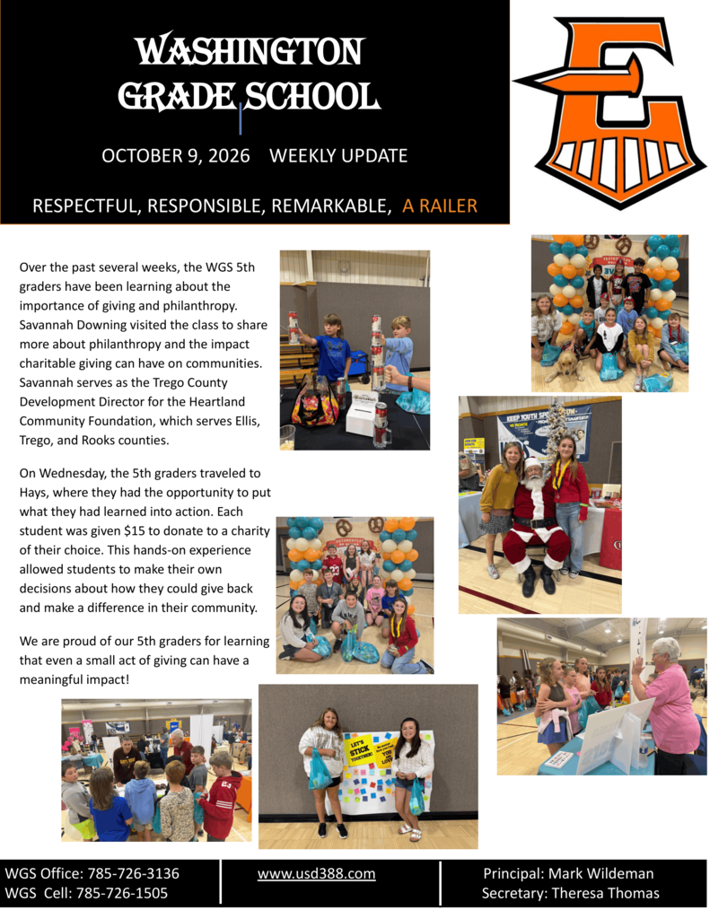 WGS - Newsletter October 9th