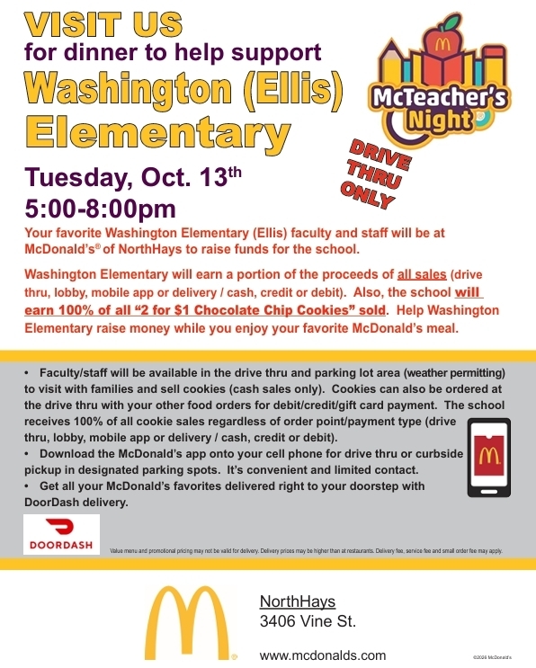 WGS McTeacher's Night - Oct. 13th