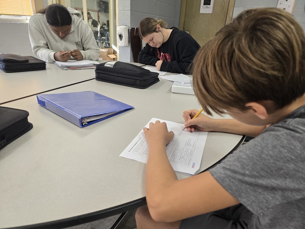 students working on document analysis 