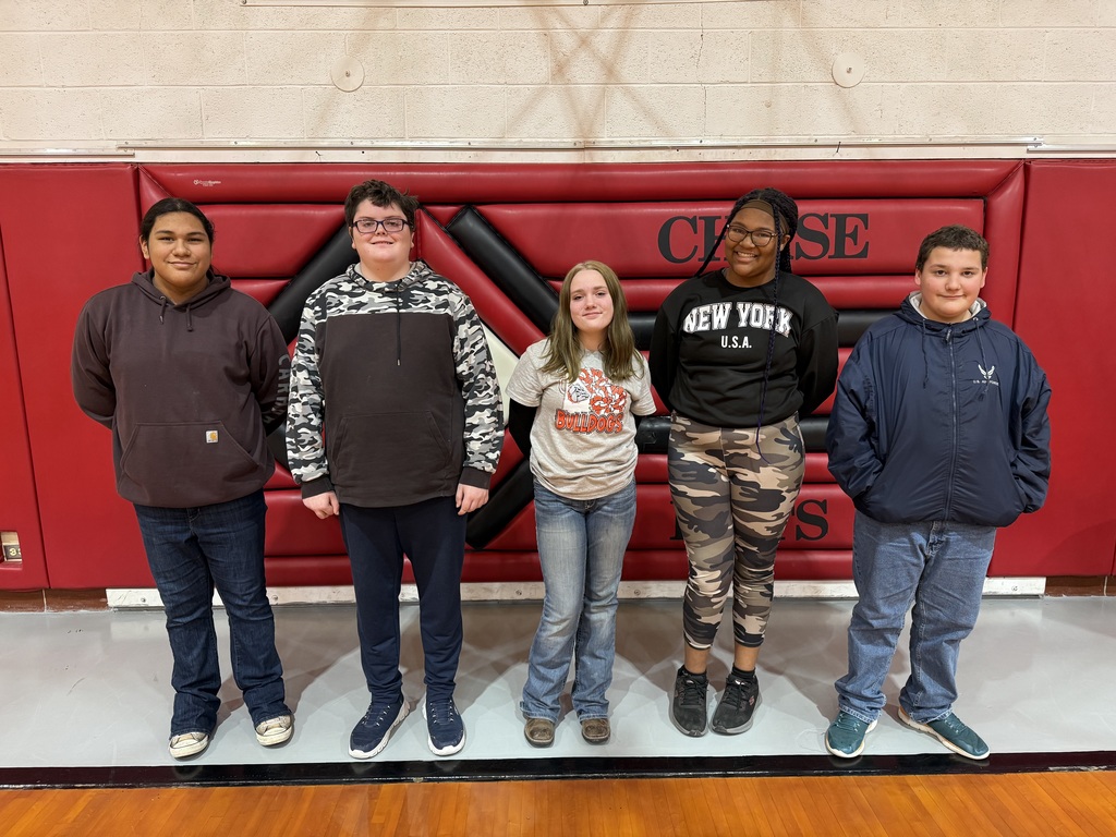 Raymond Junior High top 5 spellers