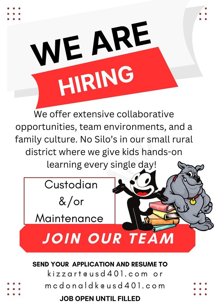 Hiring: Custodian Maintenance