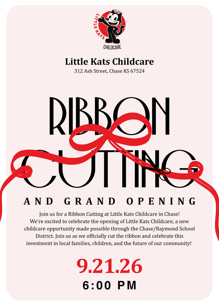 ribbon cutting Little Kats Childcare 9/21/2026 6pm