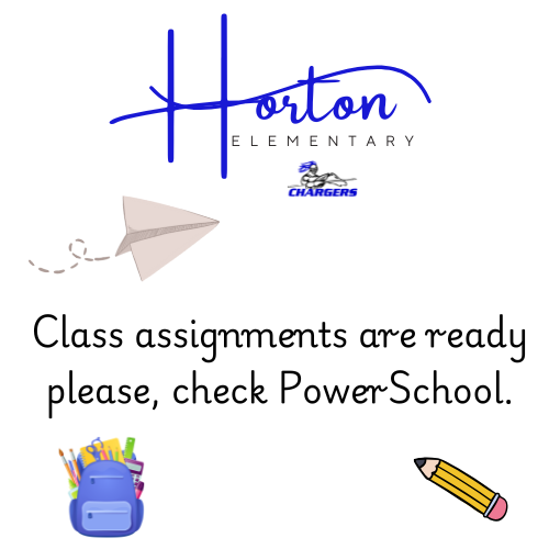 Horton Elementary schedules
