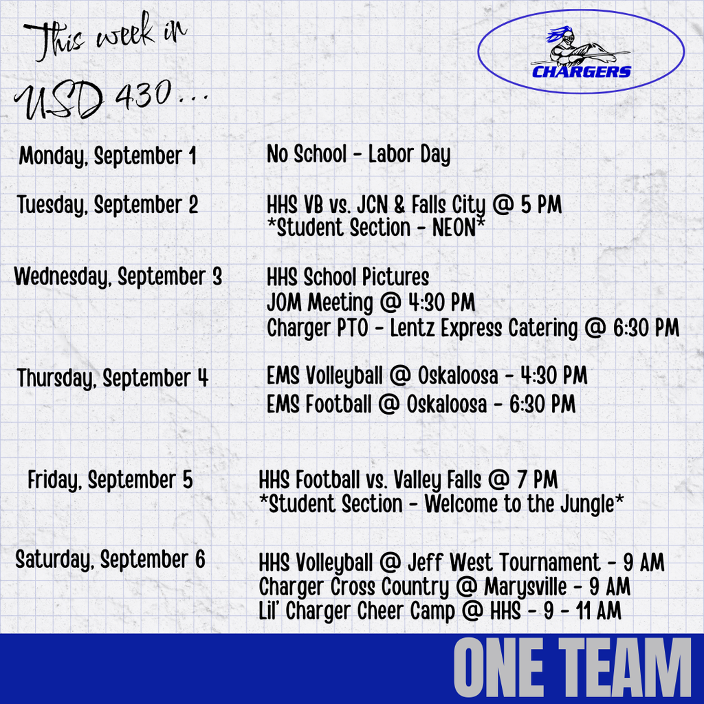 September 1 -6