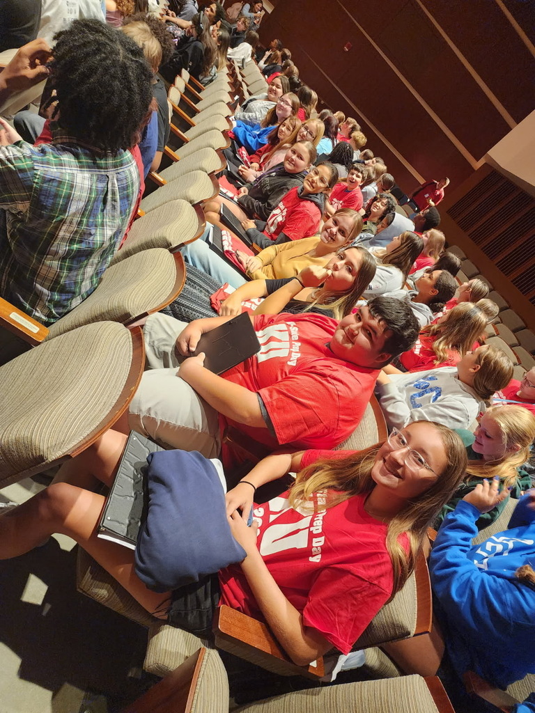 Choir Students seated and waiting for workshop to start