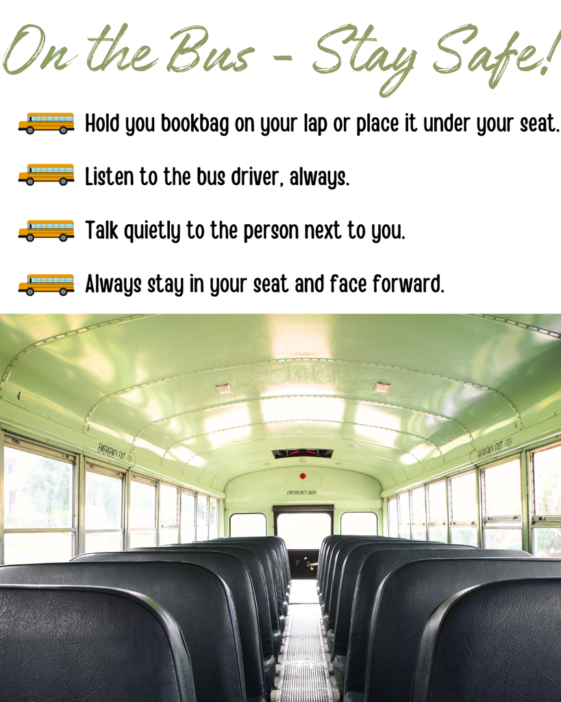 School Bus Safety Week - on the bus