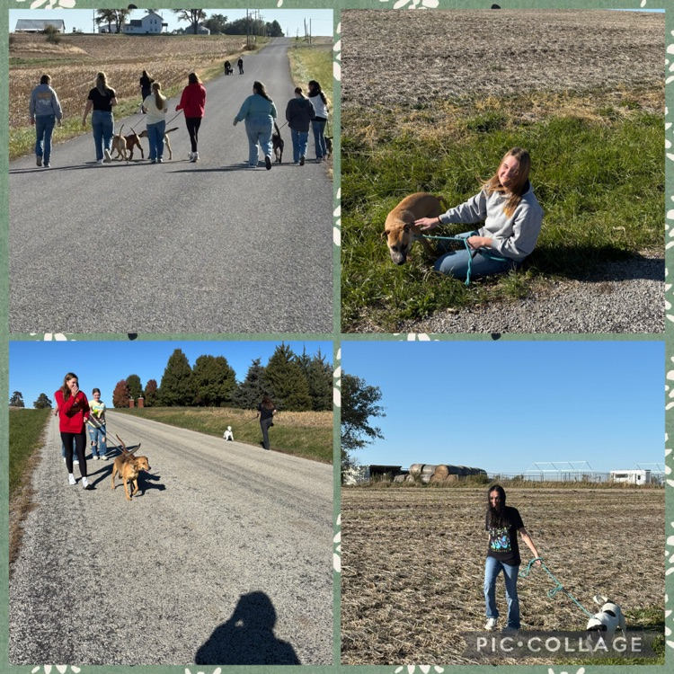 FCCLA attended the District EW Fall Leadership Conference and finished the day doing community service at the Brown County Humane Society.
