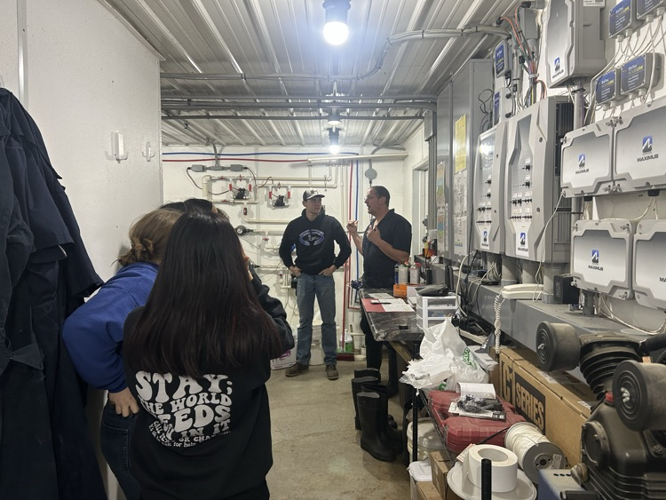 They loved holding the baby pigs!